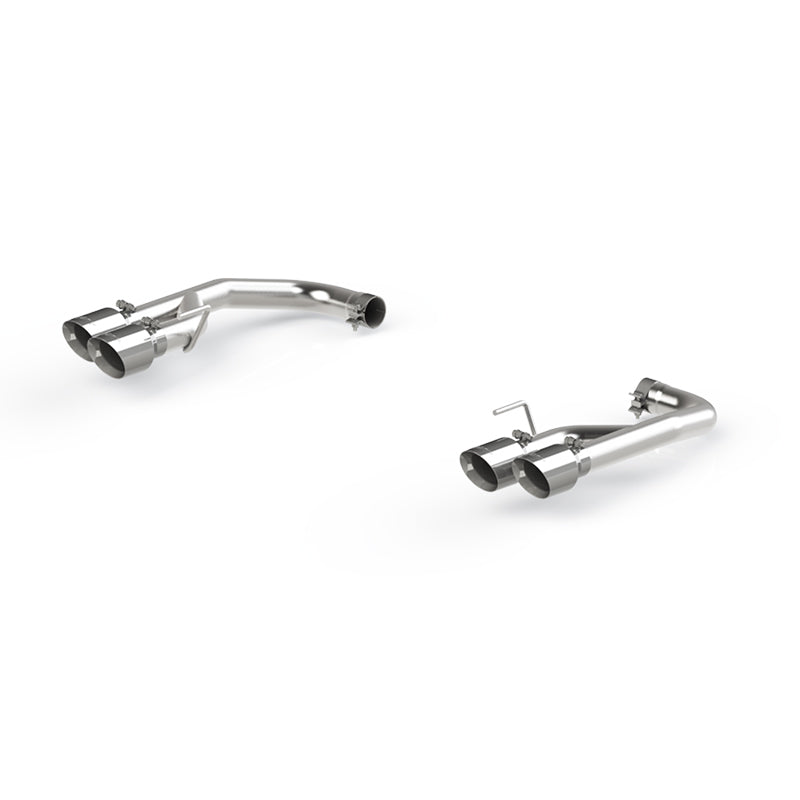 MBRP 18-20 Ford Mustang GT 2.5in T304 Non Active Dual Axle Back Exhaust System - 4in Dual Wall Tips Axle Back MBRP