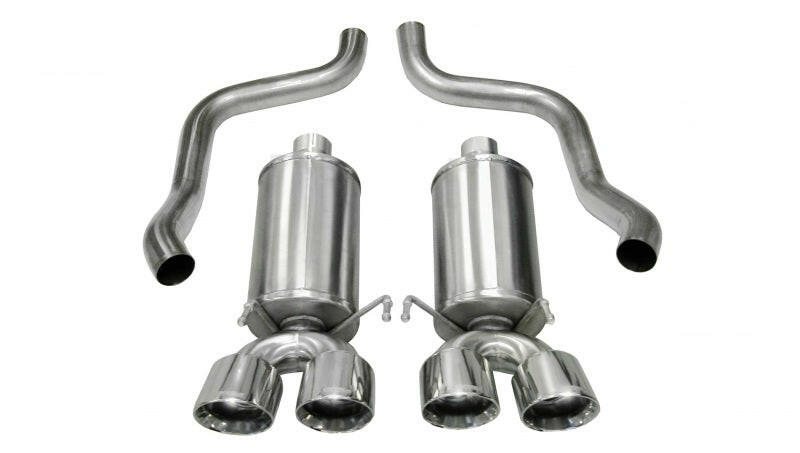 Corsa 2005-2007 Chevrolet Corvette C6 6.0L V8 Polished Xtreme Axle-Back Exhaust Axle Back CORSA Performance
