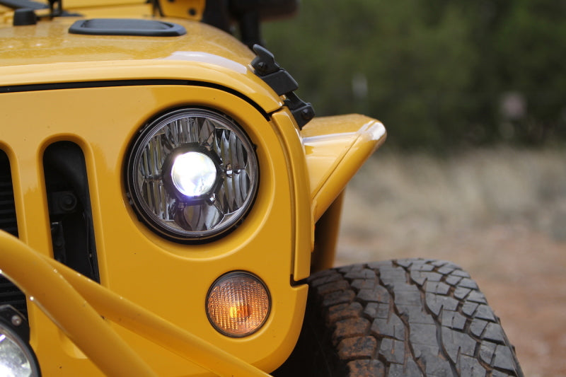 KC HiLiTES 07-18 Jeep JK (Not for Rubicon/Sahara) 7in. Gravity LED Pro DOT Headlight (Pair Pack Sys) Headlights KC HiLiTES