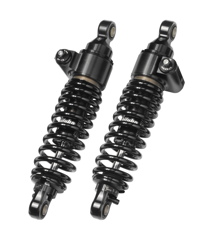Bitubo WME2 Twinshocks Adjustable: Hydraulic Spring Preload, Rebound, Length 306mm, Dark Edition Shocks and Struts Bitubo Suspension