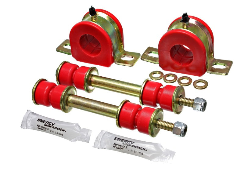 Energy Suspension 85-89 Ford Astro Van 2WD 1-1/4in Front Sway Bar Bushing Set - Red Bushing Kits Energy Suspension