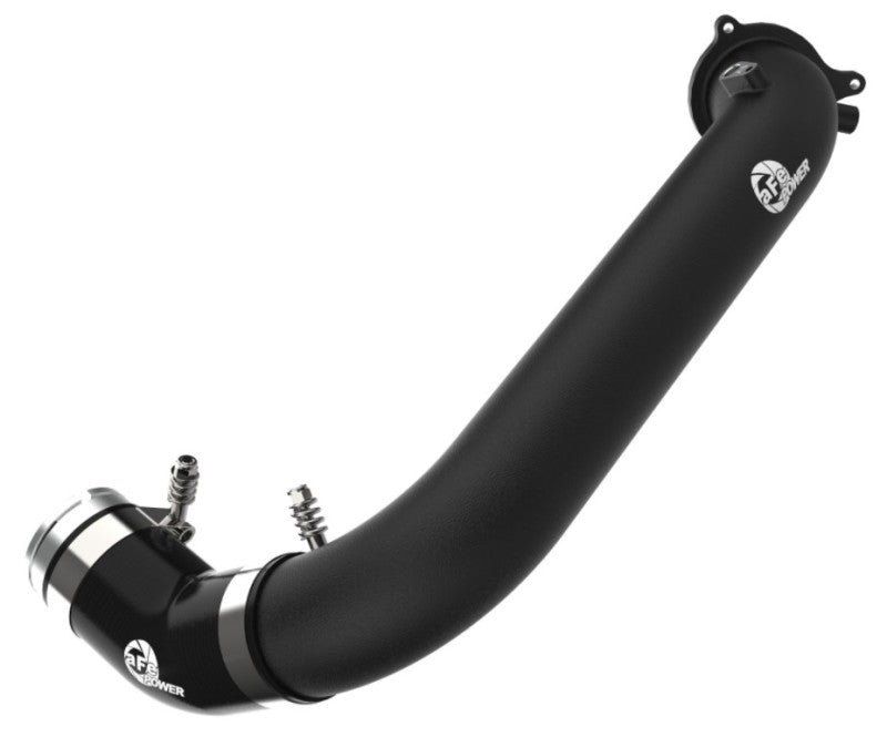 aFe BladeRunner Black 2-3/4in Aluminum Charge Pipe 2021 Toyota Supra GR (A90) I4-2.0L (t) B48 Intercoolers aFe