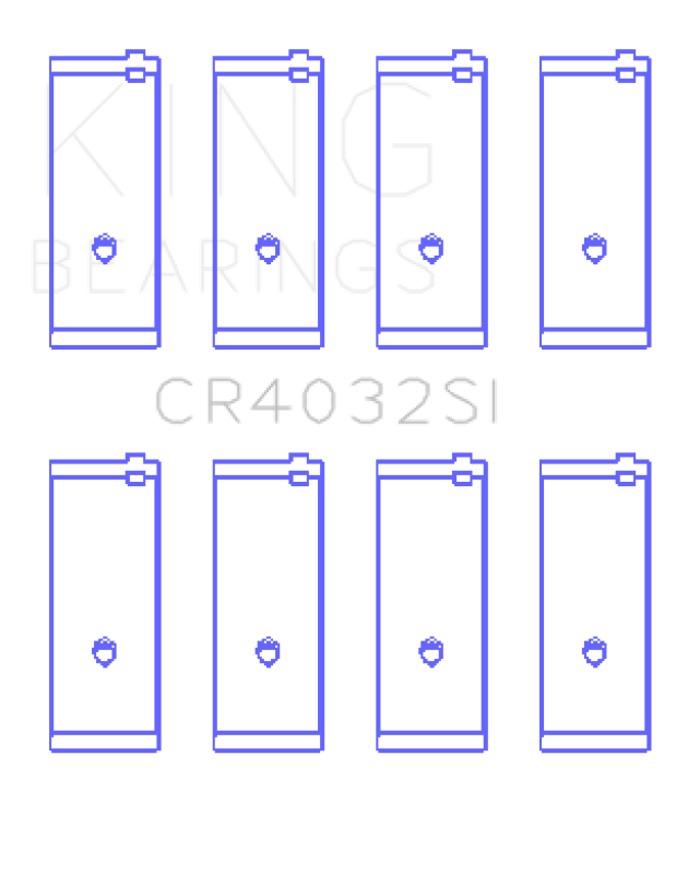King Toyota SOHC 8V/16V / 4AGE/4AGEC/4AGELC DOHC 16V Silicon Bi-Metal Alum Rod Bearing Set Bearings King Engine Bearings