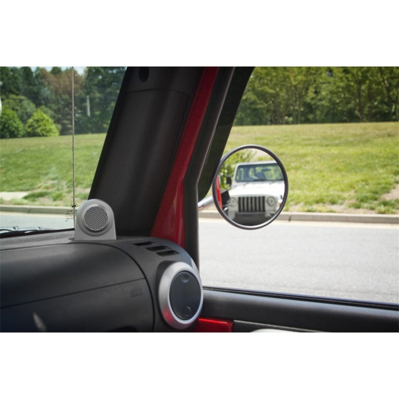 Rugged Ridge 97-18 Jeep Wrangler TJ/JK Black Quick Release Mirror Kit Exterior Trim Rugged Ridge