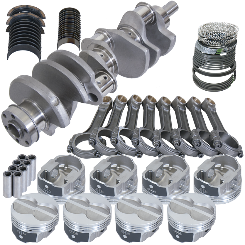 Eagle Ford 351W 4.000in Crank 6.200in I-Beam Rods -11cc Flat Top 4.030in Pistons Rotating Assembly Rotating Assemblies Eagle