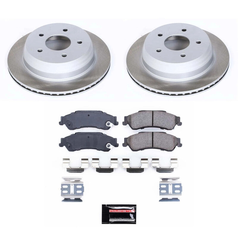 Power Stop 2003 GMC Sonoma Rear Semi-Coated Rotor Kit Brake Kits - Performance Blank PowerStop