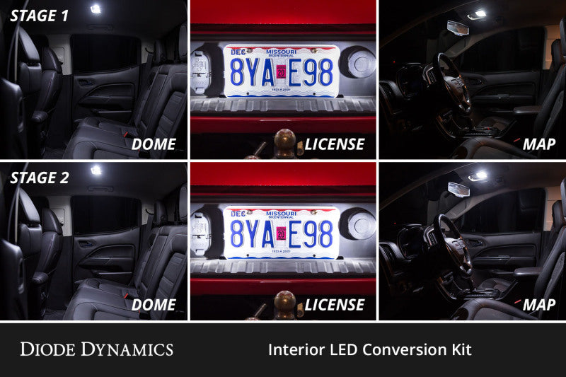 Diode Dynamics 05-21 Nissan Frontier Interior LED Kit Cool White Stage 2 Dash & Interior Trim Diode Dynamics