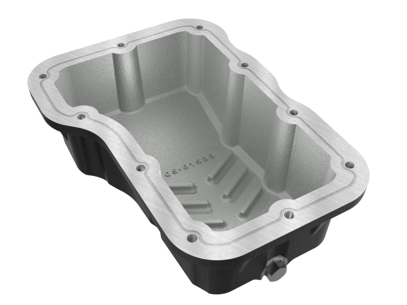 aFe POWER Transmission Pan Jeep Wrangler (JL) 18-25 L4-2.0L- Black Diff Covers aFe