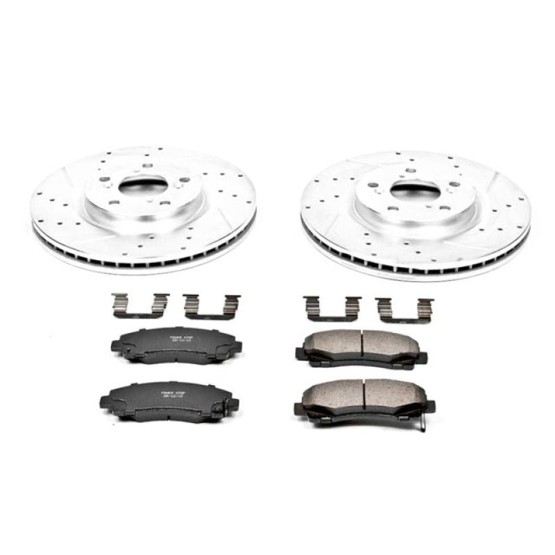 Power Stop 09-14 Acura TL Front Z23 Evolution Sport Brake Kit Brake Kits - Performance D&S PowerStop
