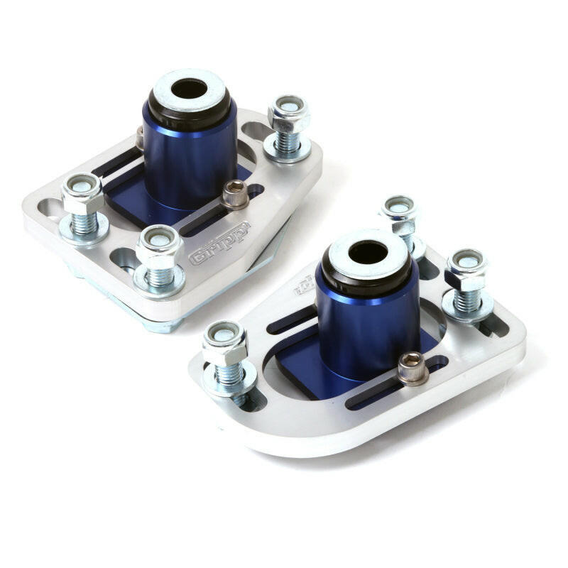 BBK 79-93 Mustang Caster Camber Plate Kit - Silver Anodized Finish Shock Mounts & Camber Plates BBK