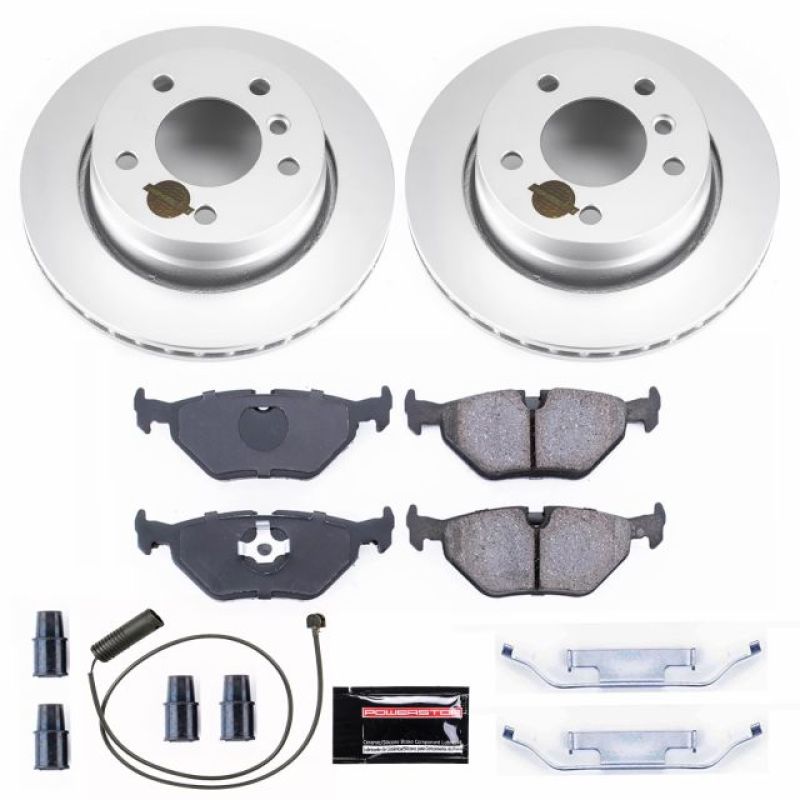 Power Stop 98-99 BMW 323i Rear Z23 Evolution Sport Coated Brake Kit Brake Kits - Performance D&S PowerStop