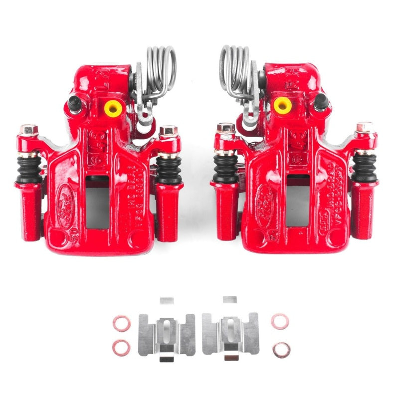 Power Stop 93-07 Ford Taurus Rear Red Calipers w/Brackets - Pair Brake Calipers - Perf PowerStop