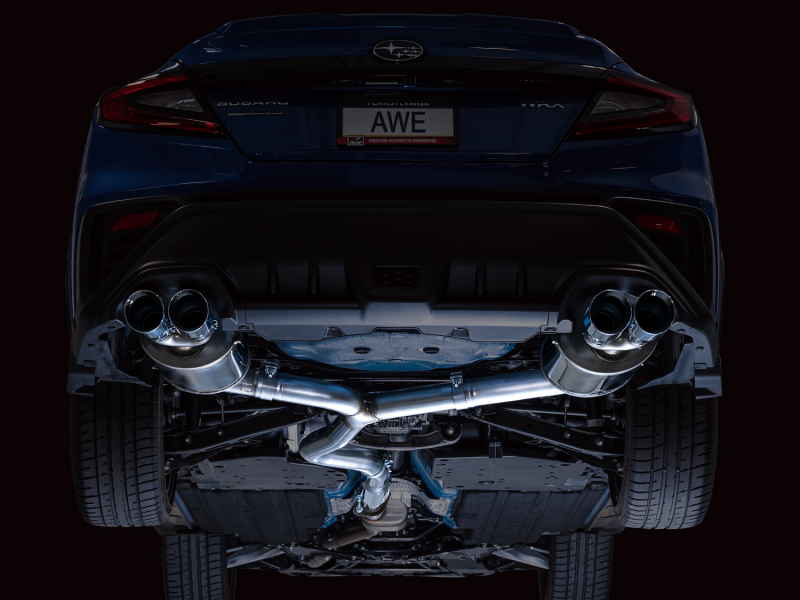 AWE Tuning 2022+ VB Subaru WRX Touring Edition Exhaust - Chrome Silver Tips Catback AWE Tuning