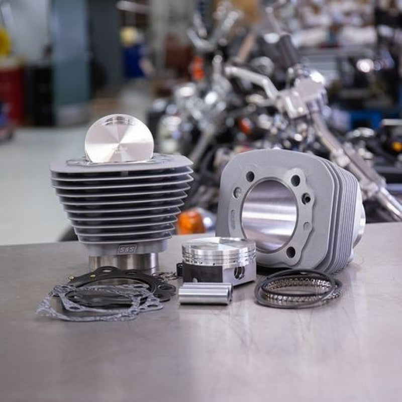 S&S Cycle 86-21 Sportster Models 1250cc Conversion Kit - Silver Piston Sets - Powersports S&S Cycle