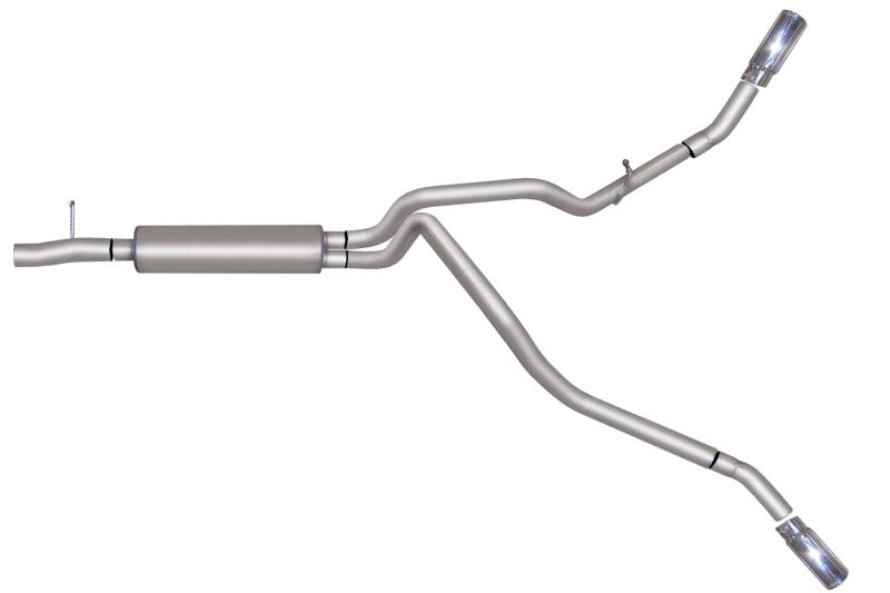 Gibson 05-06 Ford F-250 Super Duty XL 6.8L 2.5in Cat-Back Dual Extreme Exhaust - Aluminized Catback Gibson