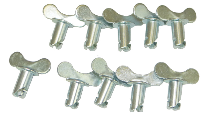 Moroso Quick Fastener - Butterfly Head - 5/16in x .500in - Steel - 10 Pack Fittings Moroso