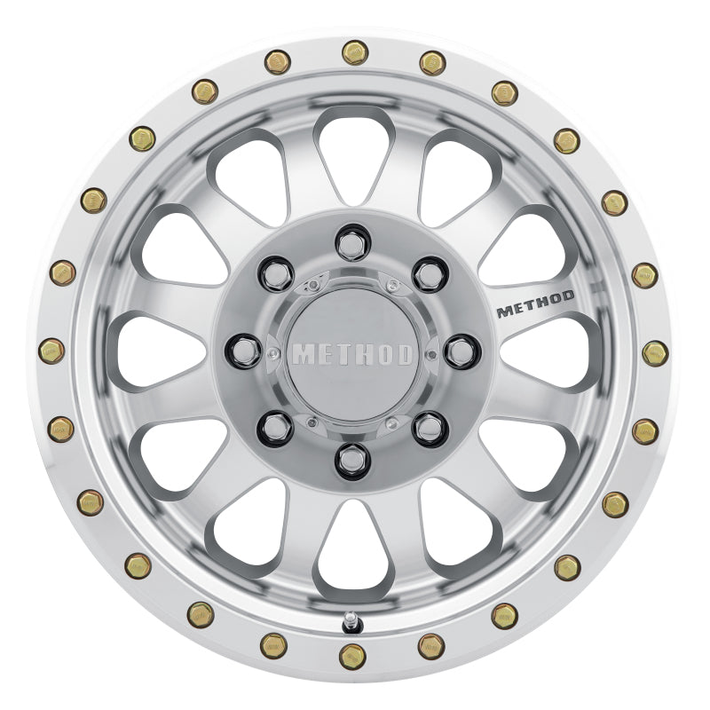 Method MR304 Double Standard 17x8.5 0mm Offset 8x6.5 130.81mm CB Machined/Clear Coat Wheel Wheels - Cast Method Wheels