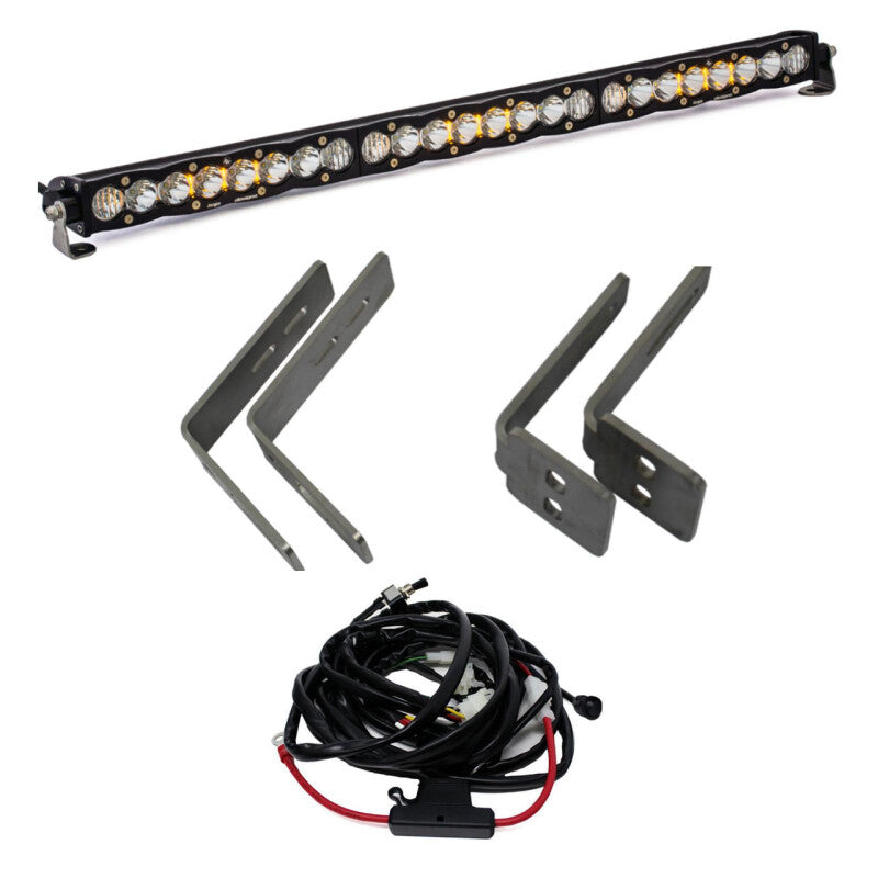 Baja Designs 11-16 Ford Super Duty S8 Series 30in Grille LED Light Bar Kit Light Bars & Cubes Baja Designs