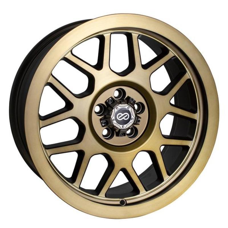 Enkei Matrix 17x9 5x127 10mm Offset 108mm Bore Brushed Gold Wheel Wheels - Cast Enkei