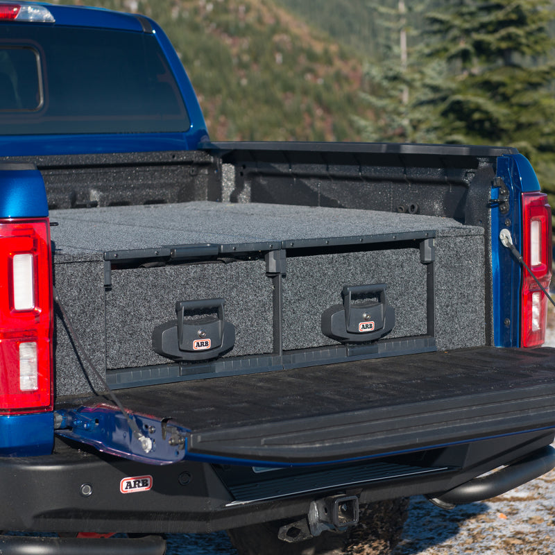 ARB 19-20 Ford Ranger Supercrew Double Cargo Drawer Kit Storage Racks ARB