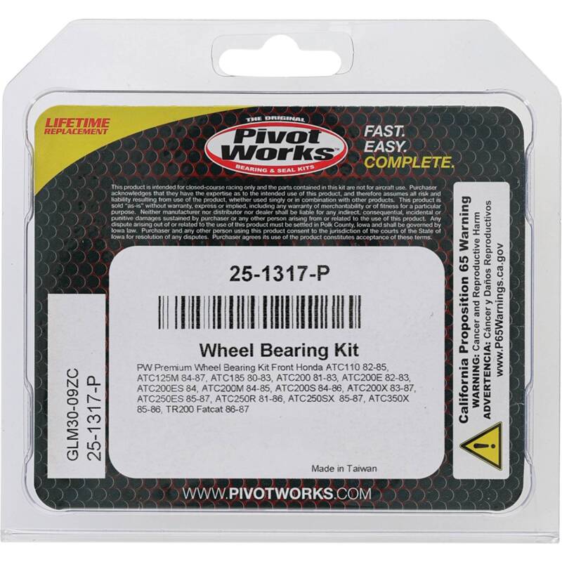 Pivot Works Premium Wheel Bearing Wheel Bearings Pivot Works