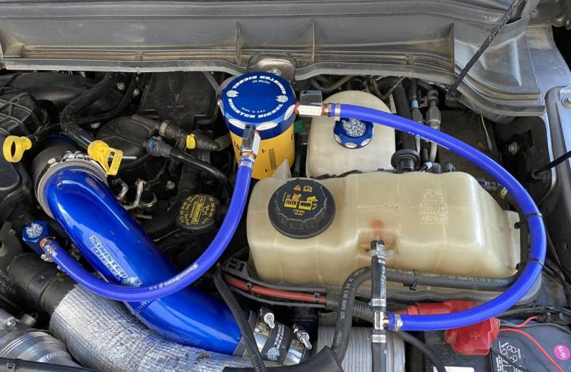 Sinister Diesel 11-16 Ford Powerstroke 6.7L (Engine Mount) Coolant Filtration System Coolant Filters Sinister Diesel