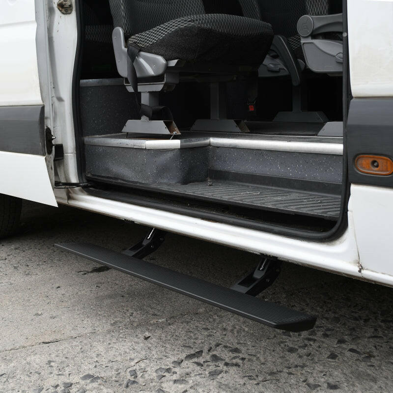 RealTruck 13-18 Mercedes-Benz Sprinter 25/3500 Van 3dr VoltStep Electric Running Board Kit - Tex Blk Running Boards Go Rhino