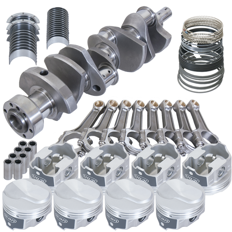 Eagle Chevy 454 1Pc 4.000in Crank 6.135in I-Beam Rods 18.3cc 4.350in Pistons Rotating Assembly Rotating Assemblies Eagle