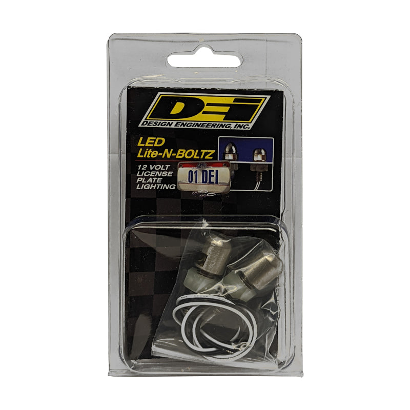 DEI LED LiteN Boltz LED LiteN Boltz License Plate Lighting - Dome Head - 2pc - Polished Bulbs DEI