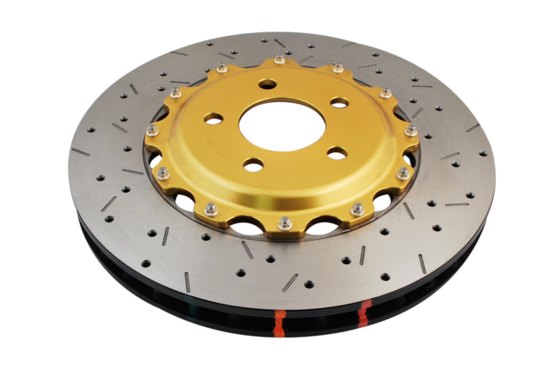 DBA 99-04 Audi A6 Quattro 4.2L Front 5000 Series Drilled & Slotted Rotor w/Gold Hat Brake Rotors - Slot & Drilled DBA