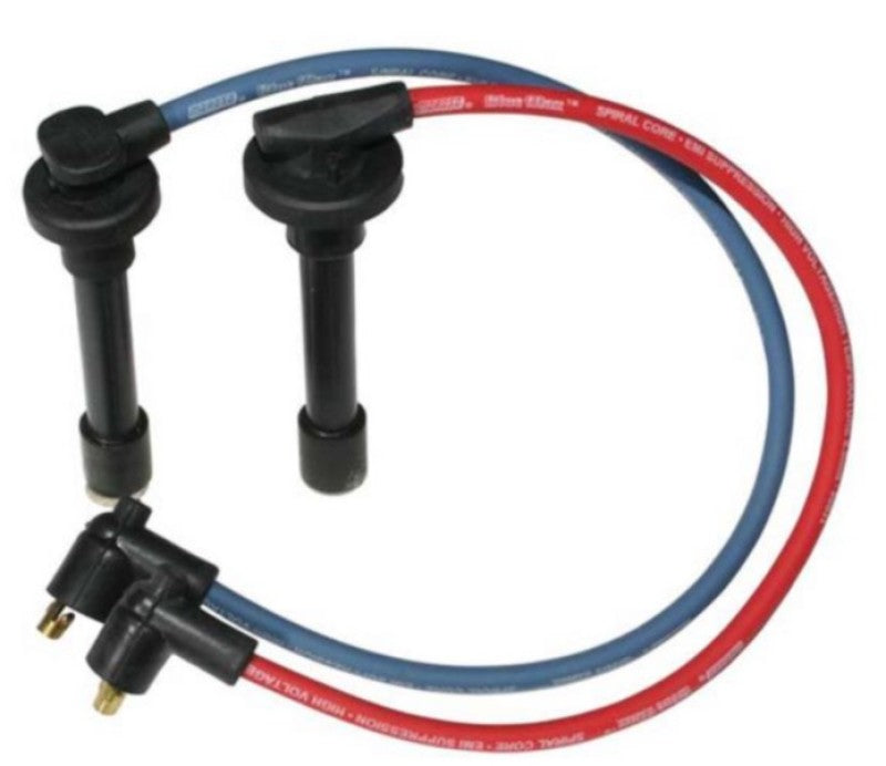 Moroso Custom Ignition Wire Set - Blue Max - Spiral Core - Colored High Temp Wire Separators - Red Spark Plug Wire Sets Moroso