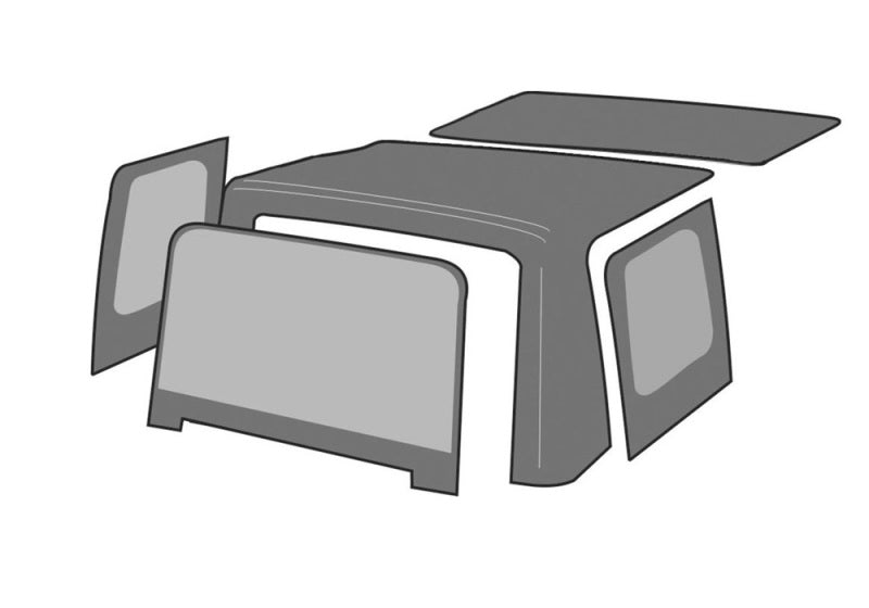 Rampage 1997-2006 Jeep Wrangler(TJ) OEM Replacement Top - Military Khaki (Dark Green) Soft Tops Rampage