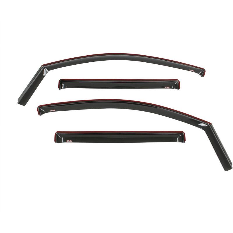 Westin 2016-2018 Nissan Titan XD/Titan Wade In-Channel Wind Deflector 4pc - Smoke Wind Deflectors Westin