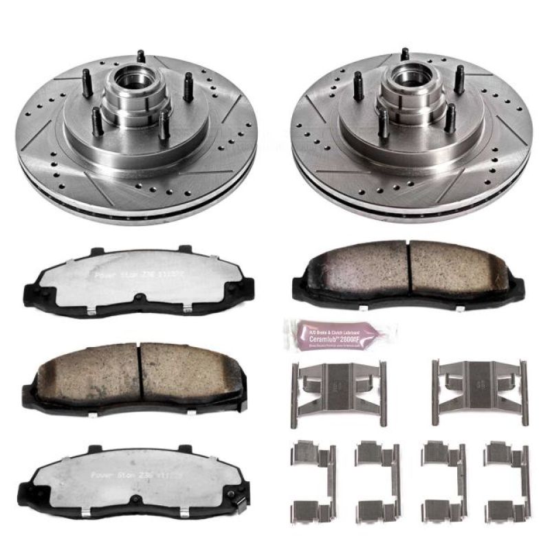 Power Stop 97-00 Ford F-150 Front Z36 Truck & Tow Brake Kit Brake Kits - Performance D&S PowerStop