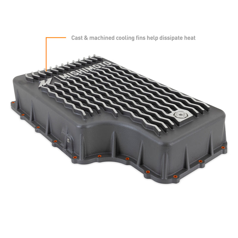 Mishimoto 2011+ Powerstroke 6R140 Transmission Pan - Cast - GR Transmission Pans Mishimoto