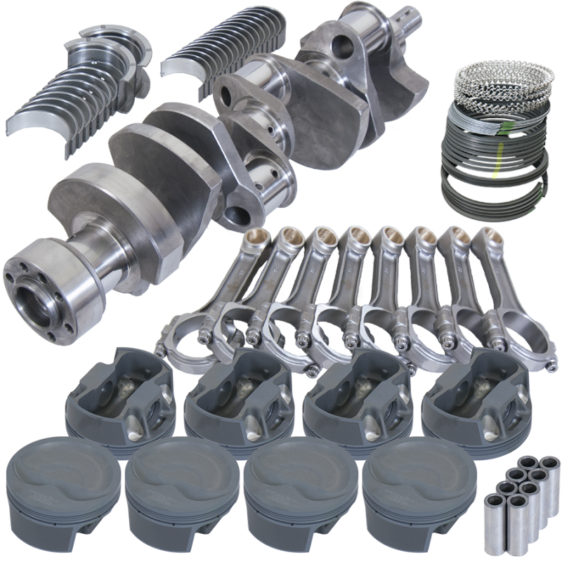 Eagle Chevy LT1350 1Pc 3.750in Crank 6.000in I-Beam Rods -16cc 4.030in Pistons Rotating Assembly Rotating Assemblies Eagle