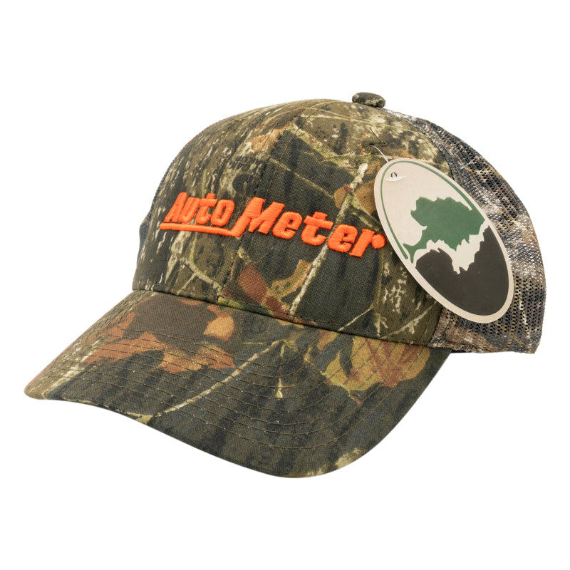 Autometer Hat Mesh Black w/ Velcro Hunting Camo Blaze Orange Headwear AutoMeter