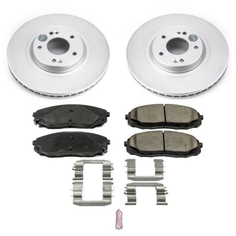 Power Stop 15-19 Kia Sedona Front Z17 Evolution Geomet Coated Brake Kit Brake Kits - Performance Blank PowerStop