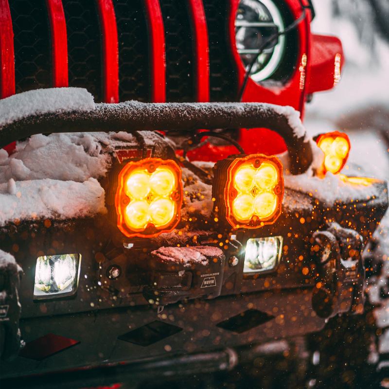 KC HiLiTES FLEX ERA 4 Light Shield Hard Cover (ea) - Amber Light Bars & Cubes KC HiLiTES