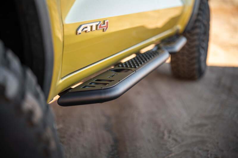DV8 Offroad 23-24 Chevy Colorado OE Plus Side Steps - Black Steel Side Steps DV8 Offroad