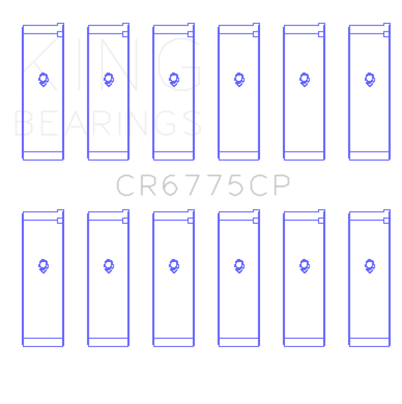 King Engine Bearings 01-06 Nissan 3.5L VQ35DE Connecting Rod Bearing Set (6 Pairs) Bearings King Engine Bearings