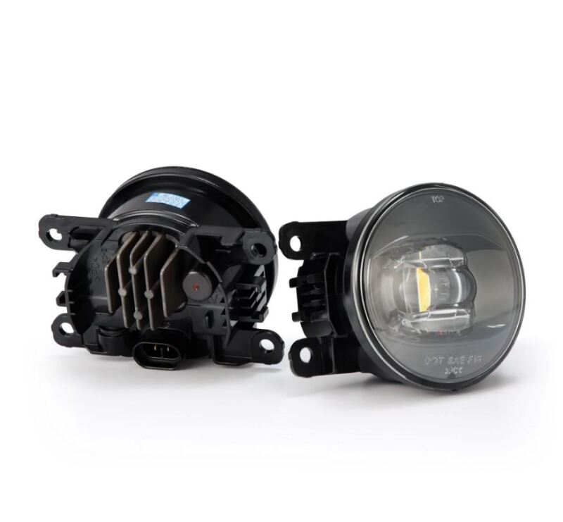 AlphaRex Universal Acura/Ford/Honda/Subaru/Nissan DoubleTap Dual Color LED Proj Fog Lights - Wt/Ambr Fog Lights AlphaRex