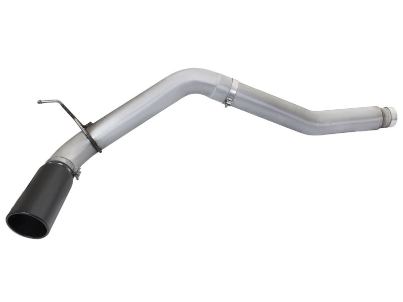 aFe Atlas Exhaust 5in DPF-Back Al Steel 2016 Nissan Titan XD V8-5.0L Black Tip DPF Back aFe