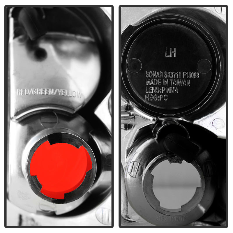 Spyder Ford F150 87-96/Ford Bronco 88-96 Euro Style Tail Lights Chrome ALT-YD-FF15089-C Tail Lights SPYDER