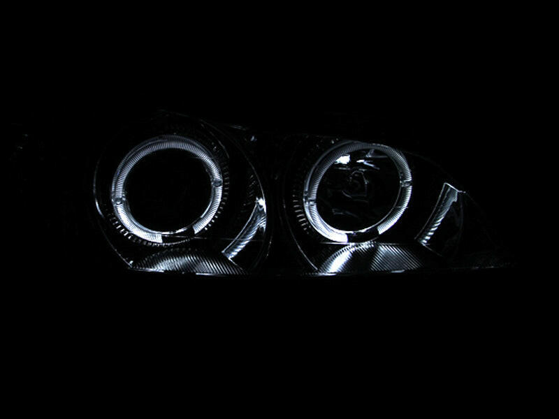 ANZO 2000-2004 Infiniti I30 Projector Headlights w/ Halo Chrome Headlights ANZO