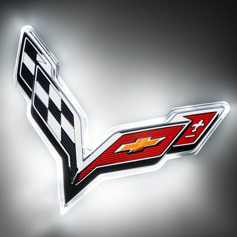 Oracle Corvette C7 Rear Illuminated Emblem - White Light Accessories and Wiring ORACLE Lighting