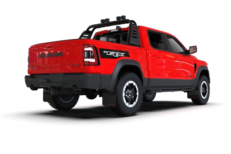 Rally Armor 21-25 Dodge Ram 1500 TRX Black UR Mud Flap - Red Logo Mud Flaps Rally Armor