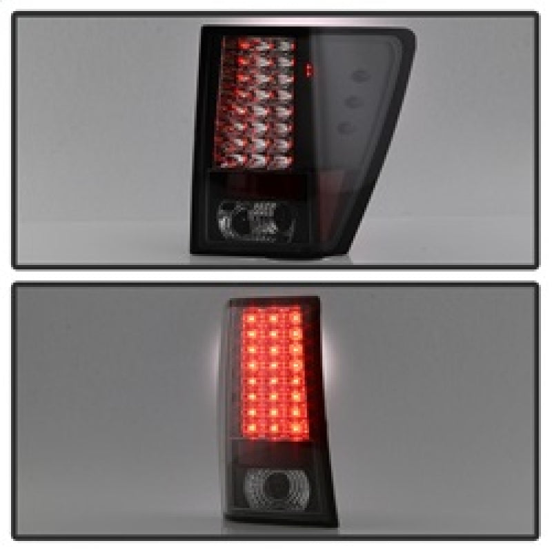 Spyder Jeep Grand Cherokee 07-10 LED Tail Lights Black ALT-YD-JGC07-LED-BK Tail Lights SPYDER