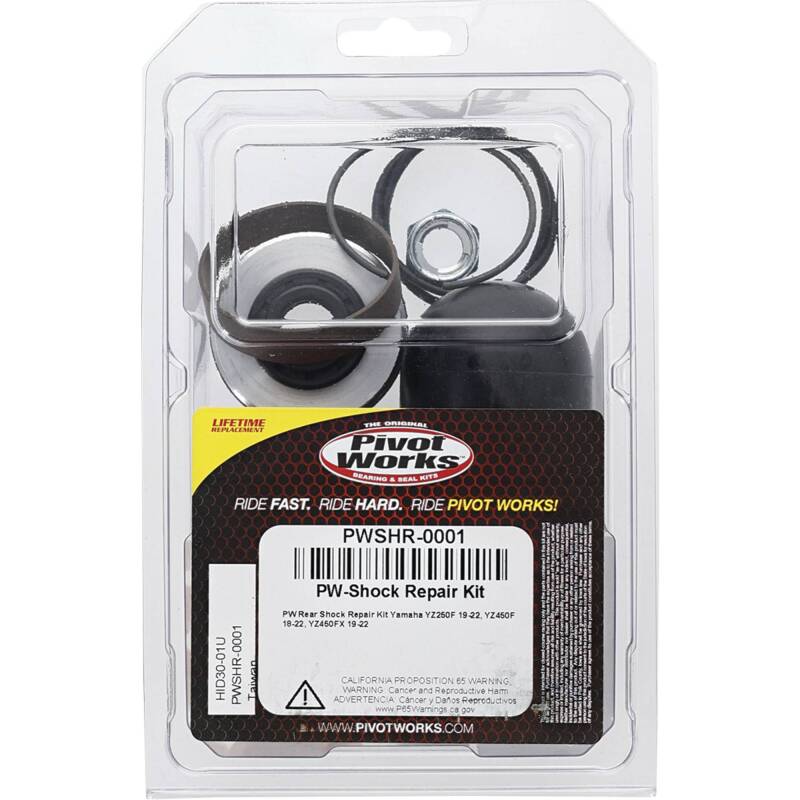 Pivot Works 19-23 Yamaha YZ250F Rear Shock Absorber Rebuild Kit Control Arms Pivot Works