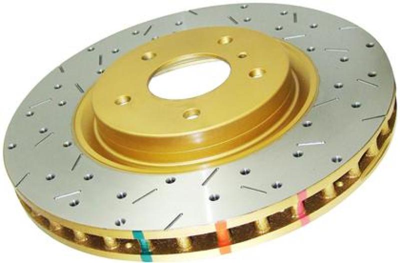 DBA 01-04 Mercedes-Benz CLK55 AMG Rear 4000 Series Drilled & Slotted Rotor Brake Rotors - Slot & Drilled DBA